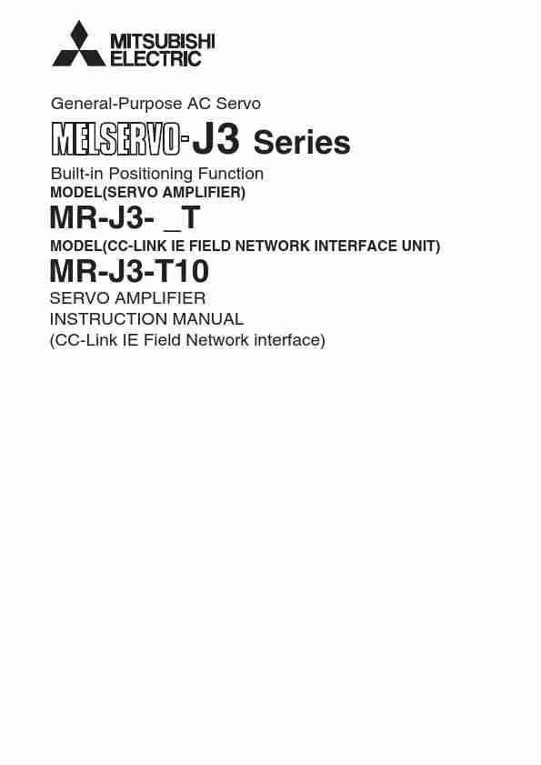 MITSUBISHI ELECTRIC MR-J3-T10-page_pdf
